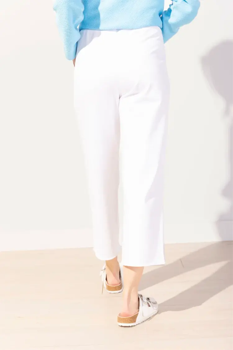 Escape Escape Breezy Wide Leg Cropped Pant W/ Pockets 60167