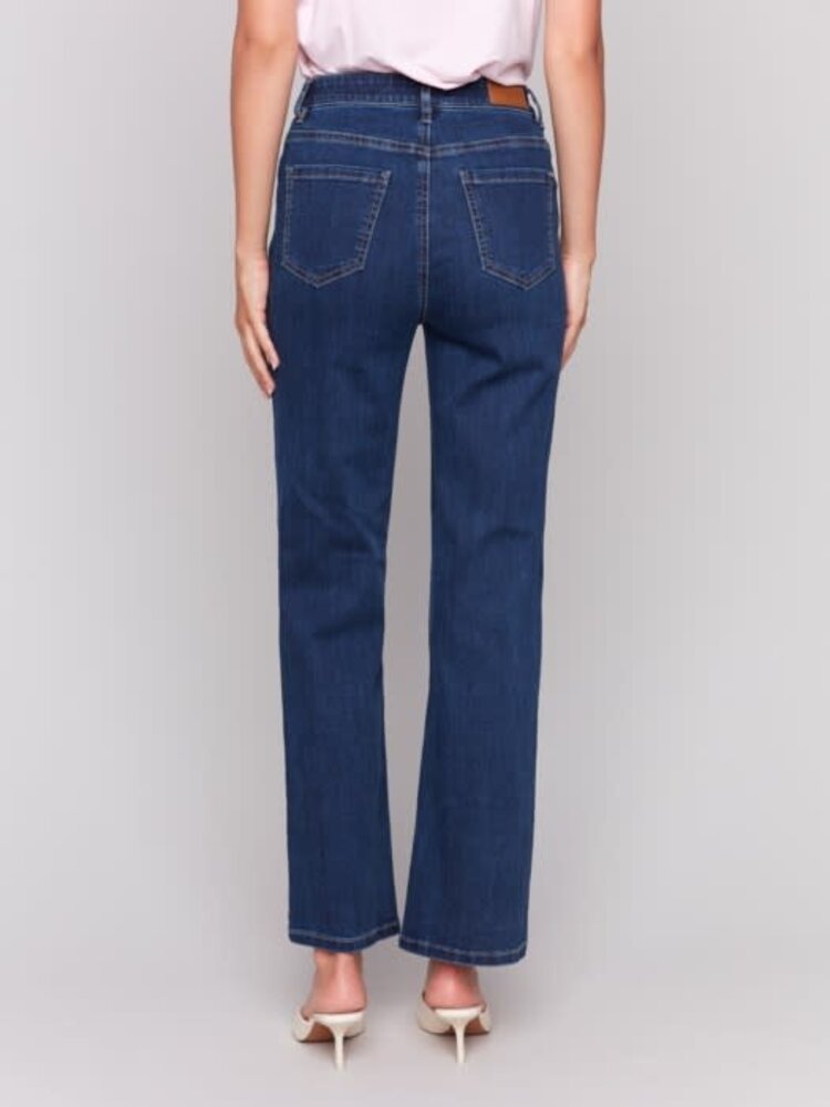 Charlie B Charlie B Charlotte Straight Leg Pant With Inside Elastic At Waistband C5584J