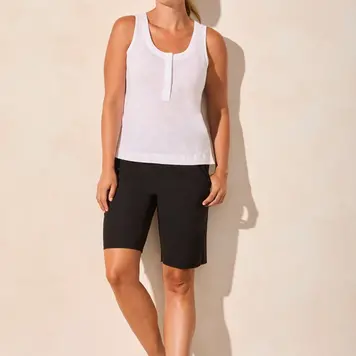 Tribal Tribal 2116O Sleeveless Top w/ Hidden Snaps