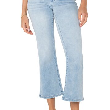 Liverpool Liverpool LM7987F88 Hannah Crop Flare with Side Slits