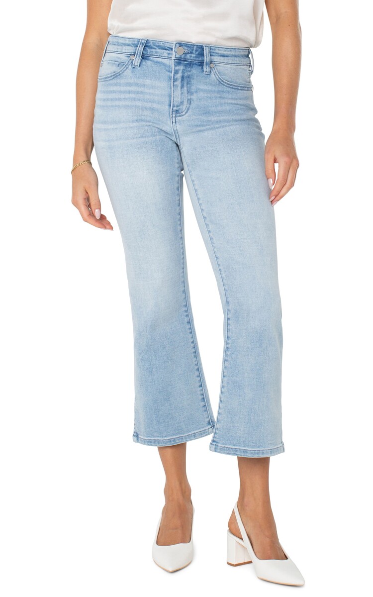 Liverpool Liverpool LM7987F88 Hannah Crop Flare with Side Slits