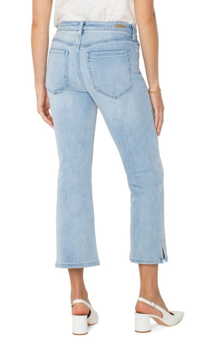 Liverpool Liverpool LM7987F88 Hannah Crop Flare with Side Slits