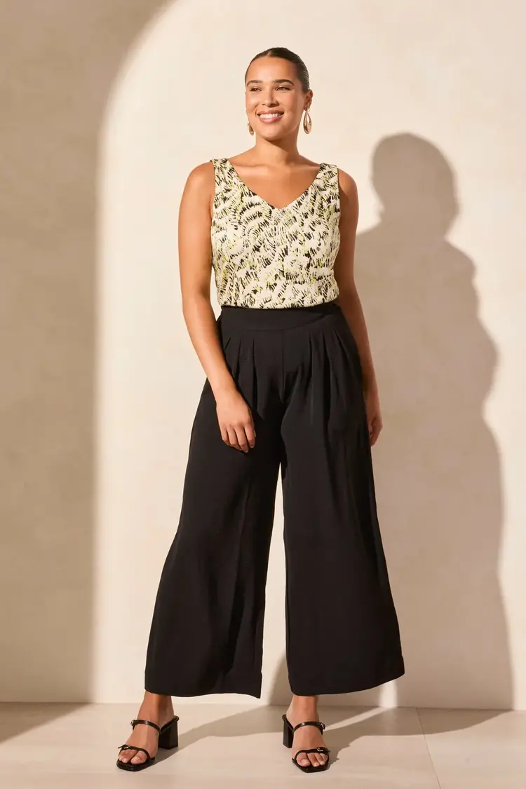 Tribal Tribal 5729O Flowy Pant with Back Elastic Waistband