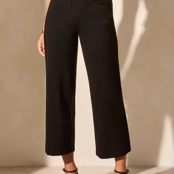 Tribal Tribal 2221O High Rise Fly Front Capri with Pockets