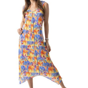 Pure Essence Pure Essence 583-4662 Sleeveless Maxi Dress