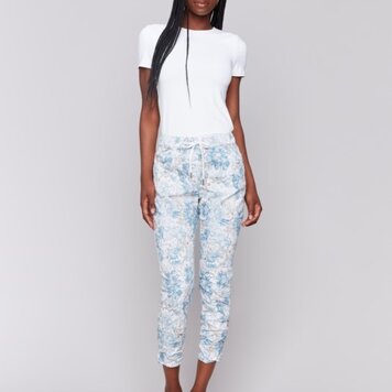 Charlie B Charlie B Printed Pull On Crinkle Jogger C5219Z