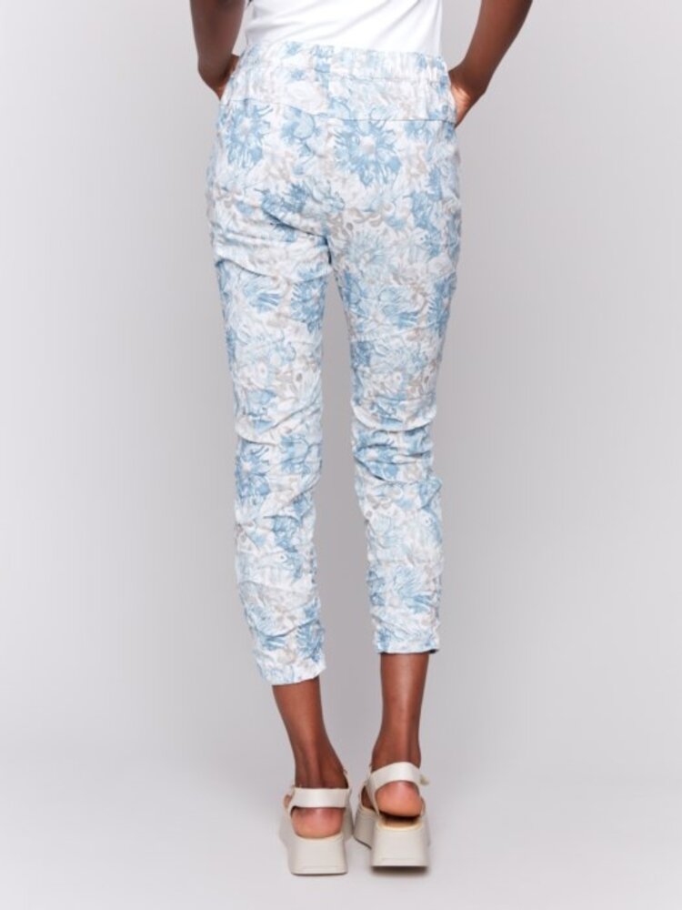 Charlie B Charlie B Printed Pull On Crinkle Jogger C5219Z