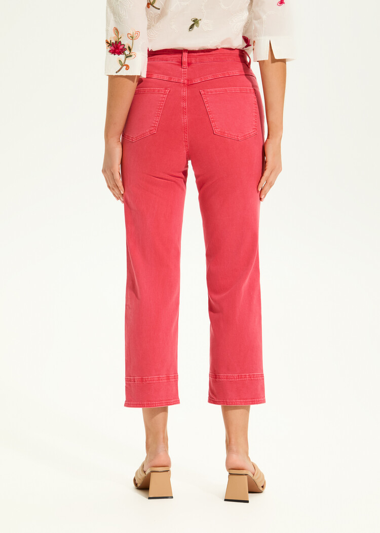 French Dressing Jeans FDJ Suzanne High Rise Straight Crop with Braided Detail 6995511