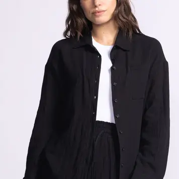 Pink Martini Pink Martini Button Up Long Sleeve Nikki Top W/ Collar 240506