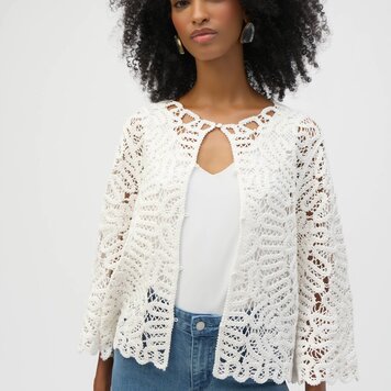 Joseph Ribkoff Joseph Ribkoff Crochet Knit Cover Up Sweater 252905