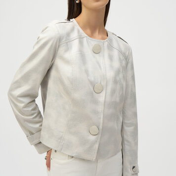 Joseph Ribkoff Joseph Ribkoff Foiled Faux Suede Boxy Jacket 252918