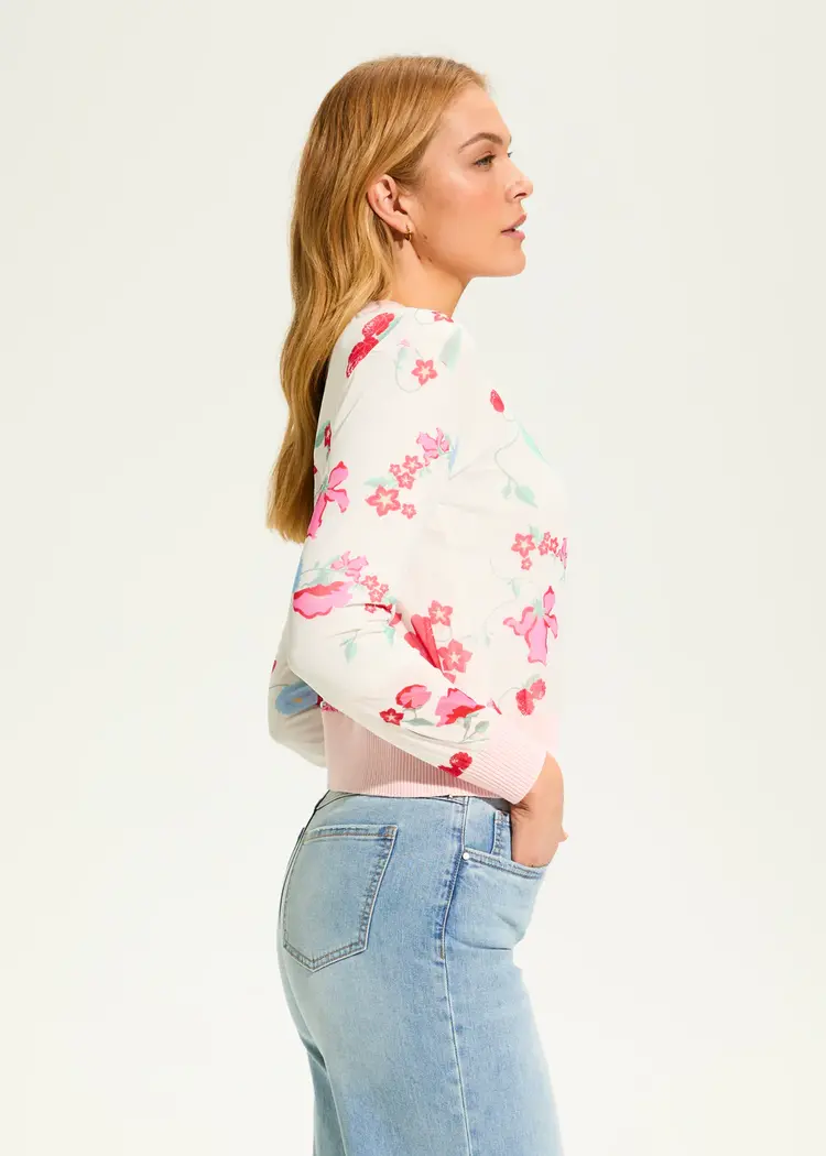 French Dressing Jeans FDJ Printed Mesh Cardigan 1462798