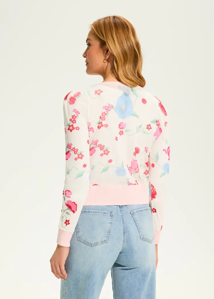 French Dressing Jeans FDJ Printed Mesh Cardigan 1462798