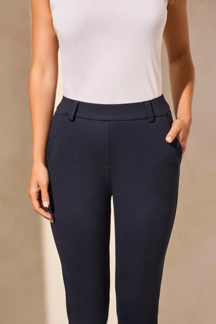 Tribal Tribal Pull On Ankle Pant W/ Pockets 1829O