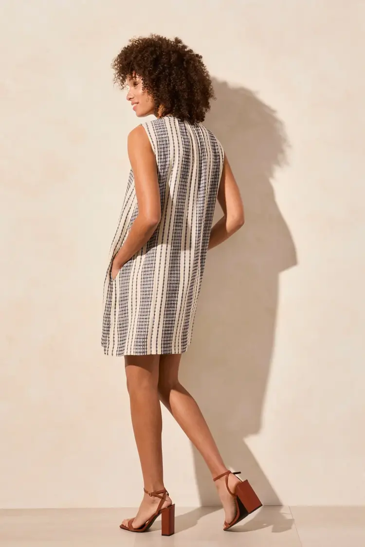 Tribal Tribal Sleeveless Dress W/ Pin Tuck 5818O