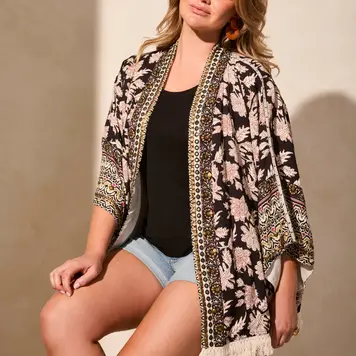 Tribal Tribal Lined Embellished Soft Jacket 5856O