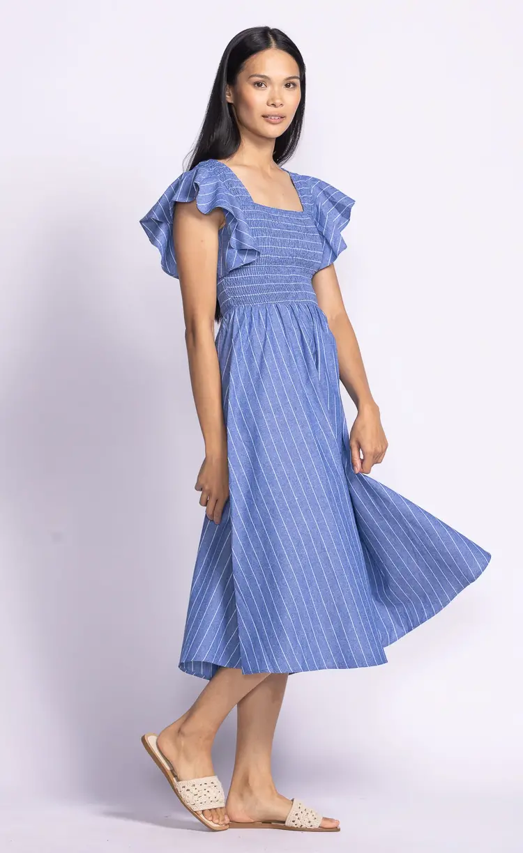 Pink Martini Pink Martini Camille Dress W/ Ruffle Sleeves 2319425