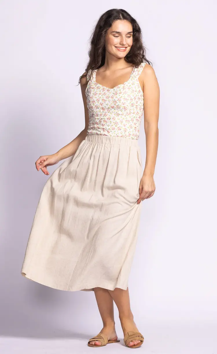 Pink Martini Pink Martini Carter Skirt W/ Stretch Band Waist 240502