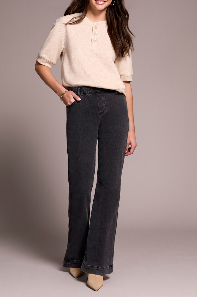 Tribal Tribal Audrey Pull On Boundless Denim Flare Jeans 5860O