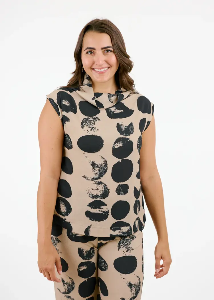 Shannon Passero Shannon Passero Sleeveless Katniss Cowl Neck Top 1549
