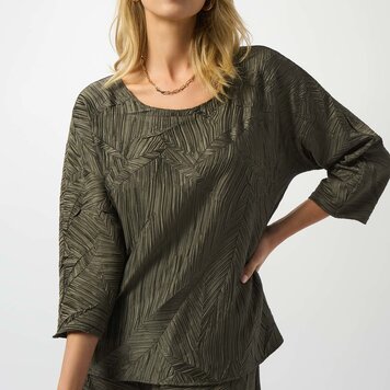 Joseph Ribkoff Joseph Ribkoff 253002 Pleated Satin Boxy Top