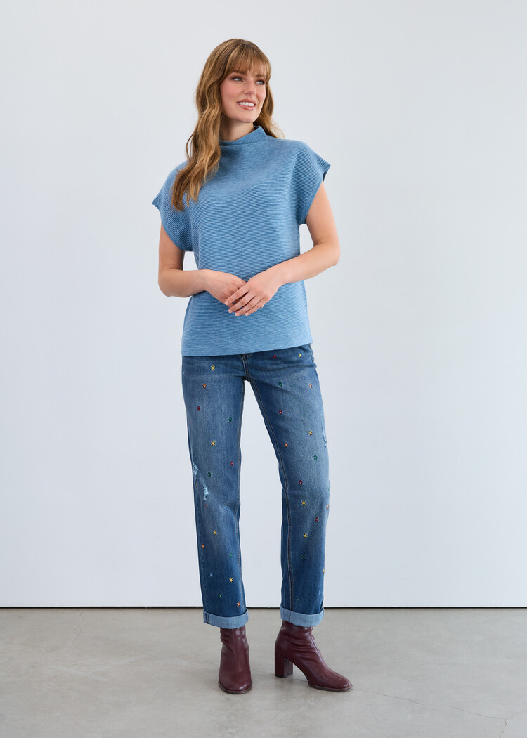 French Dressing Jeans French Dressing Ottoman Sweater Vest 1012333