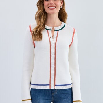 French Dressing Jeans French Dressing Long Sleeve Tipping Cardigan 1363882