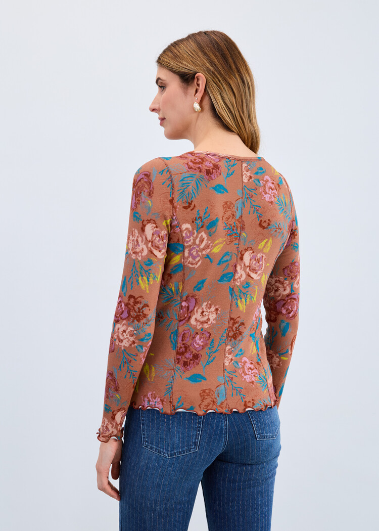 French Dressing Jeans French Dressing Long Sleeve V Neck Top 3461161