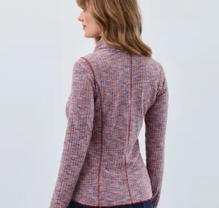 French Dressing Jeans FDJ Long Sleeve Cowl Neck Top 3996553