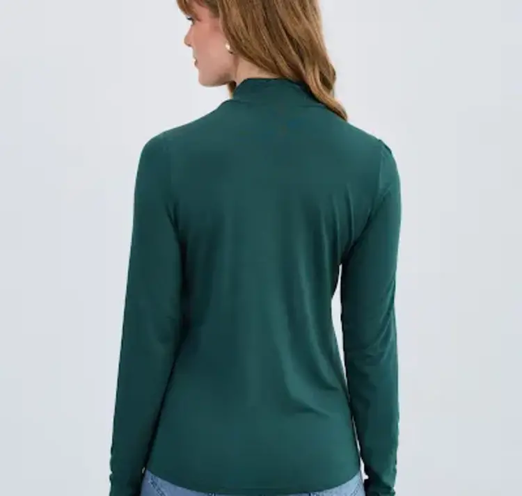 French Dressing Jeans FDJ Long Sleeve Mock Neck Top 3056756