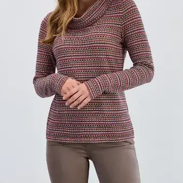 French Dressing Jeans French Dressing Long Sleeve Cowl Neck Top 3121305