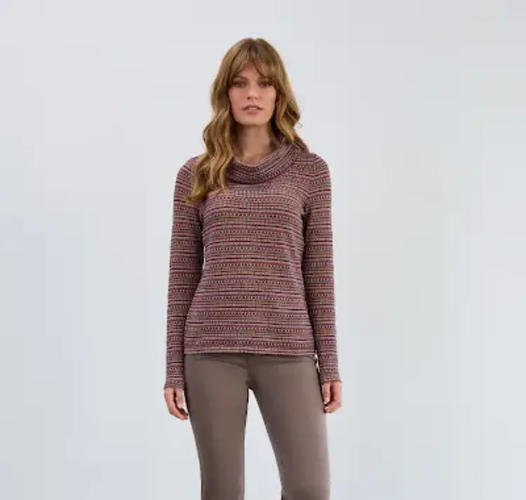 French Dressing Jeans French Dressing Long Sleeve Cowl Neck Top 3121305