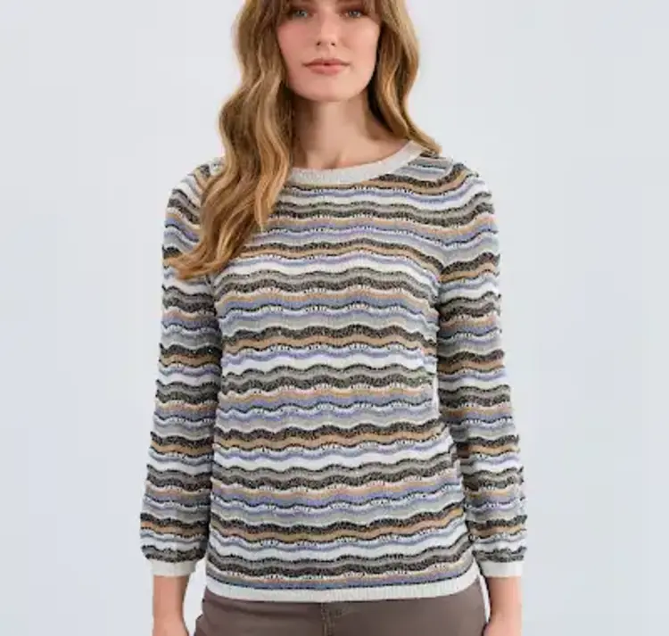 French Dressing Jeans French Dressing Wave Stitch Sweater 1228526