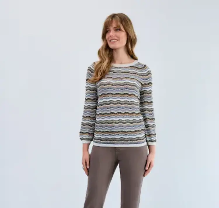 French Dressing Jeans French Dressing Wave Stitch Sweater 1228526