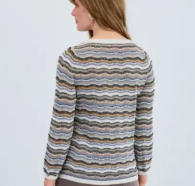 French Dressing Jeans French Dressing Wave Stitch Sweater 1228526