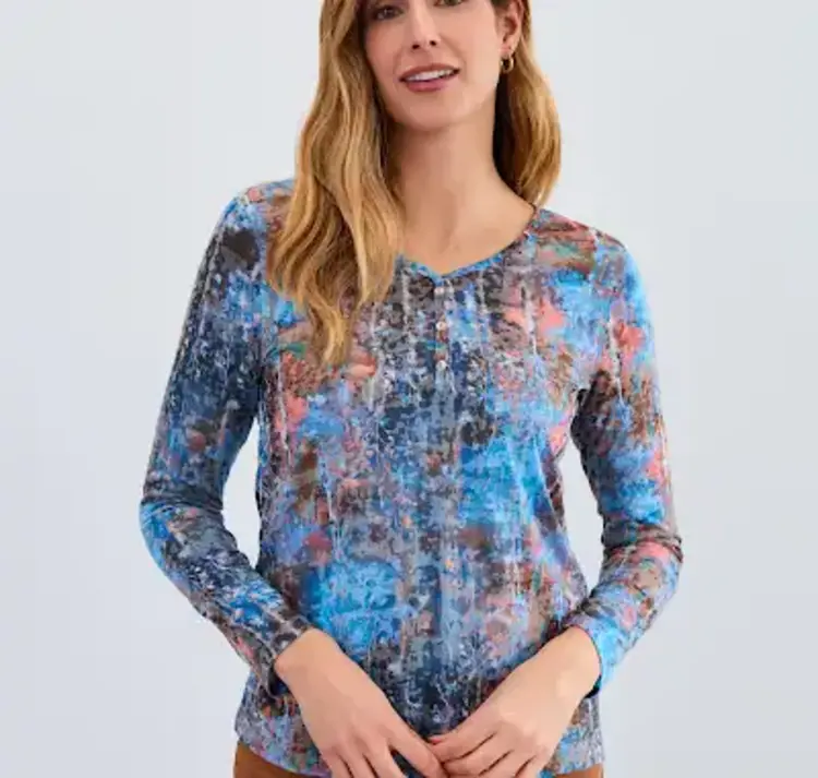 French Dressing Jeans French Dressing Jeans 3390844 Long Sleeve V-Neck Top