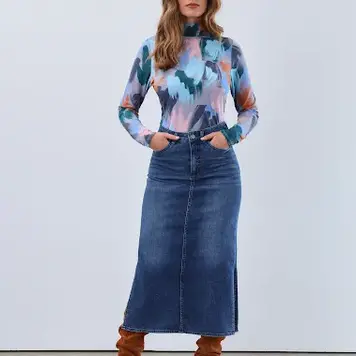 French Dressing Jeans French Dressing Jeans 3570756 Long Sleeve Mock Neck Top