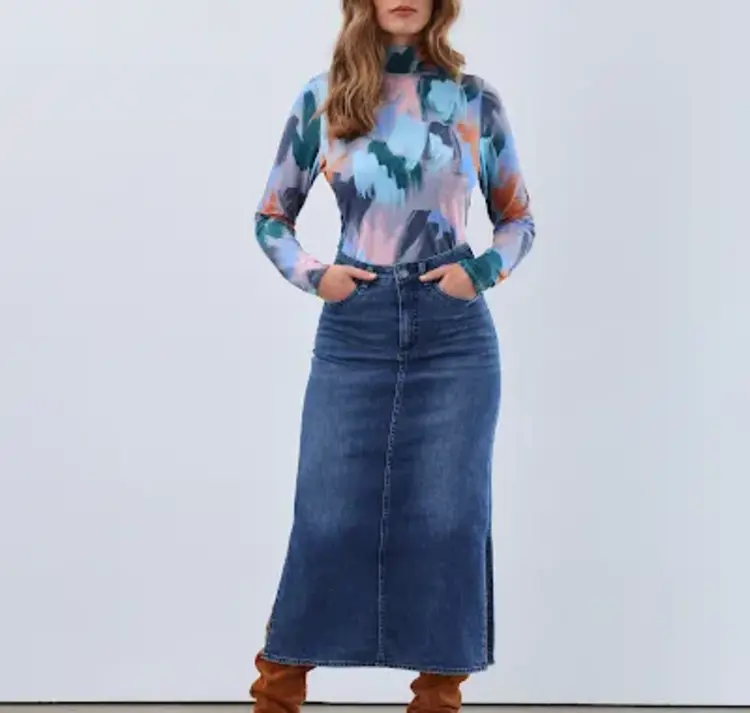 French Dressing Jeans French Dressing Jeans 3570756 Long Sleeve Mock Neck Top