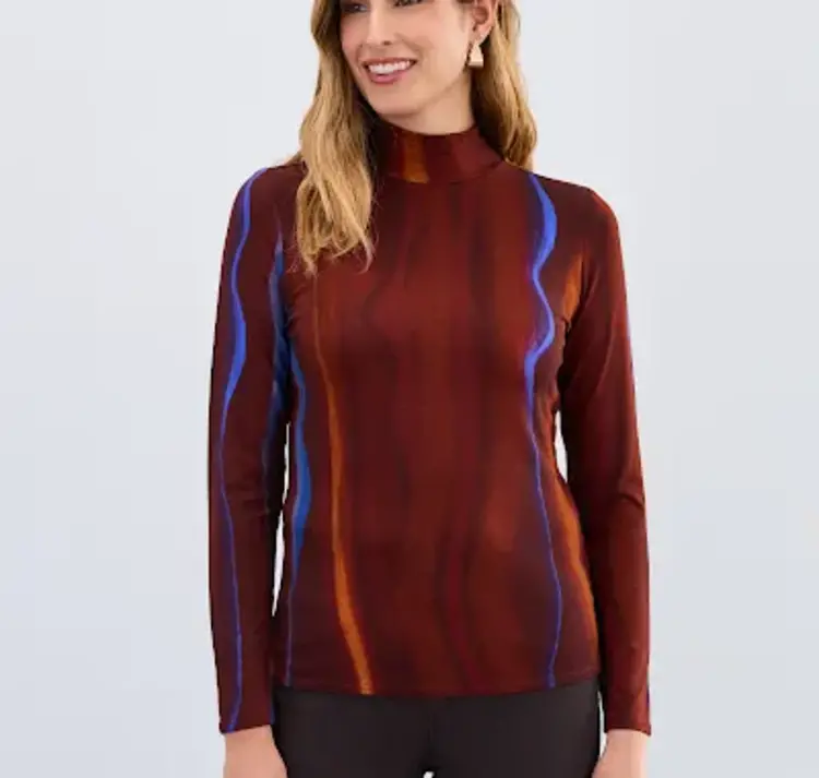 French Dressing Jeans French Dressing Jeans 3501756 Long Sleeve Mock Neck Top