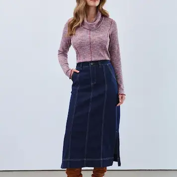 French Dressing Jeans French Dressing Jeans 6778843 Column Midi Skirt