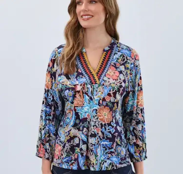 French Dressing Jeans French Dressing Jeans 3188153 Embellished Neck Top