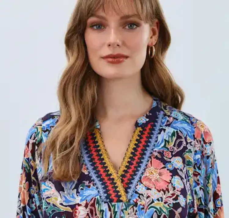 French Dressing Jeans French Dressing Jeans 3188153 Embellished Neck Top