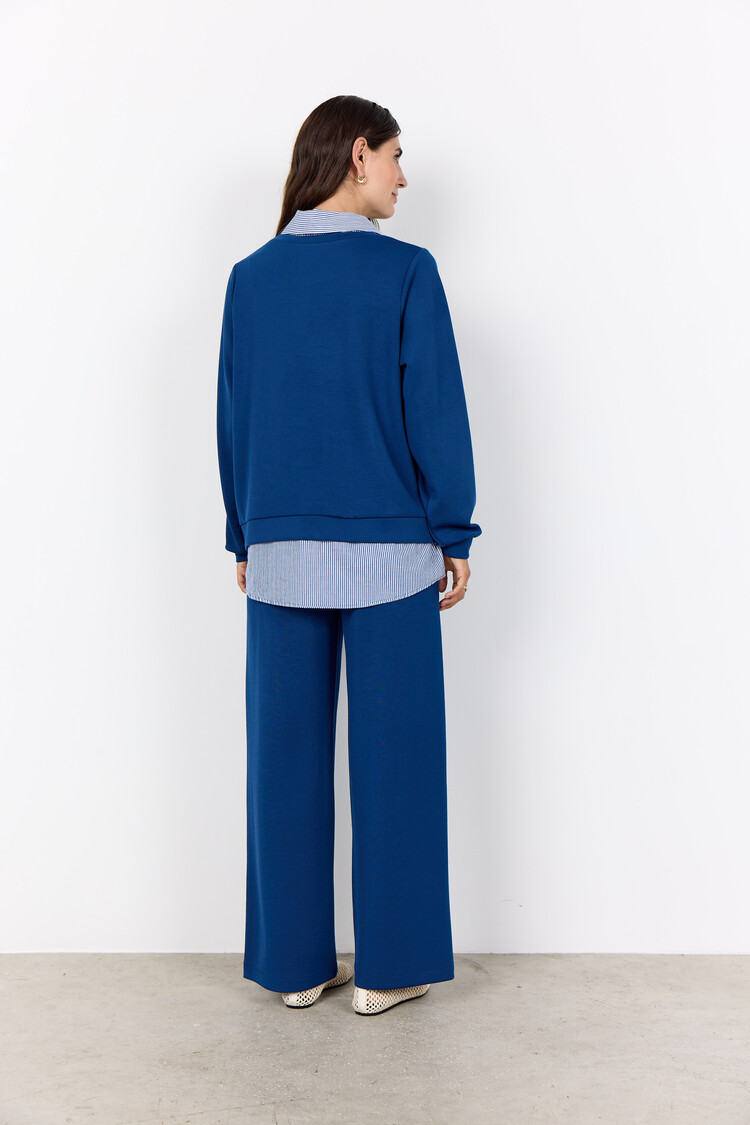 Soya Concept Soya Concept Ladies Knitted Top W/ Collar Banu 264