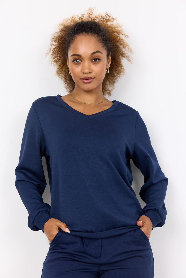 Soya Concept Soya Concept Banu 194 V-Neck long Sleeve Top
