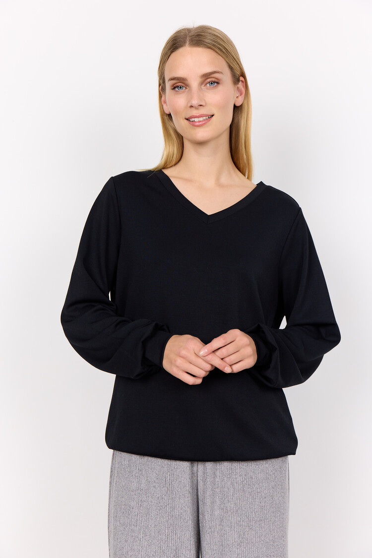 Soya Concept Soya Concept Banu 194 V-Neck long Sleeve Top