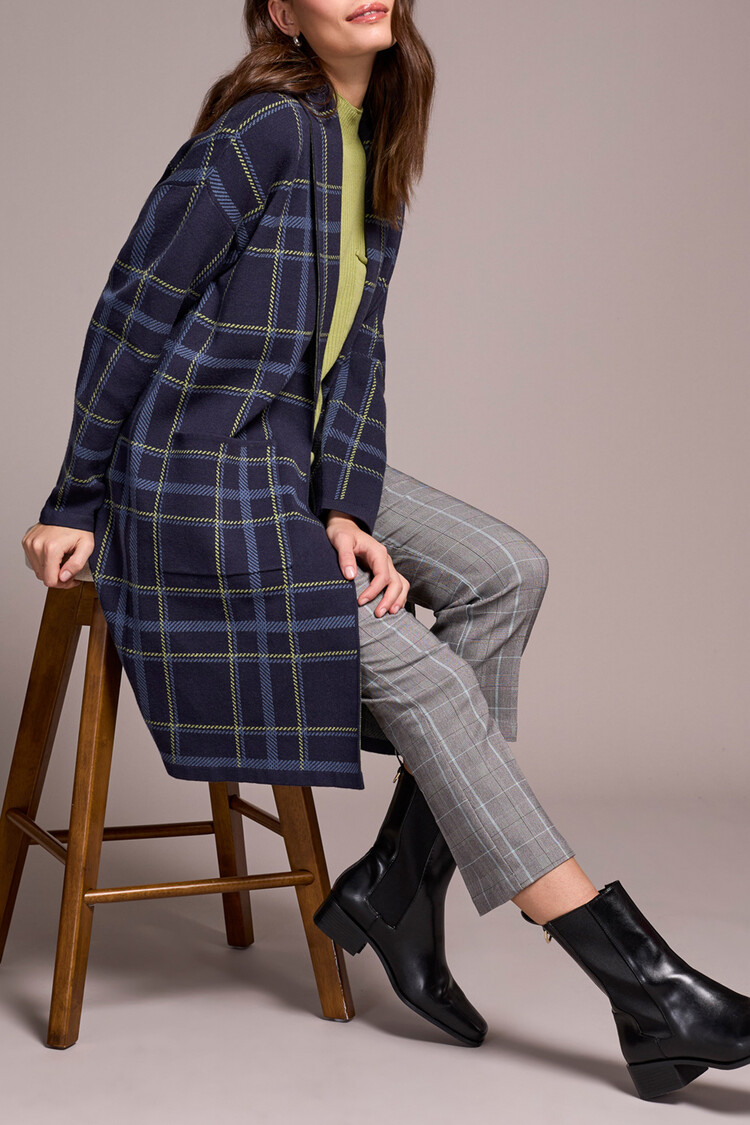 Tribal Tribal Long Sleeve Coatigan w/ Pockets 1523O