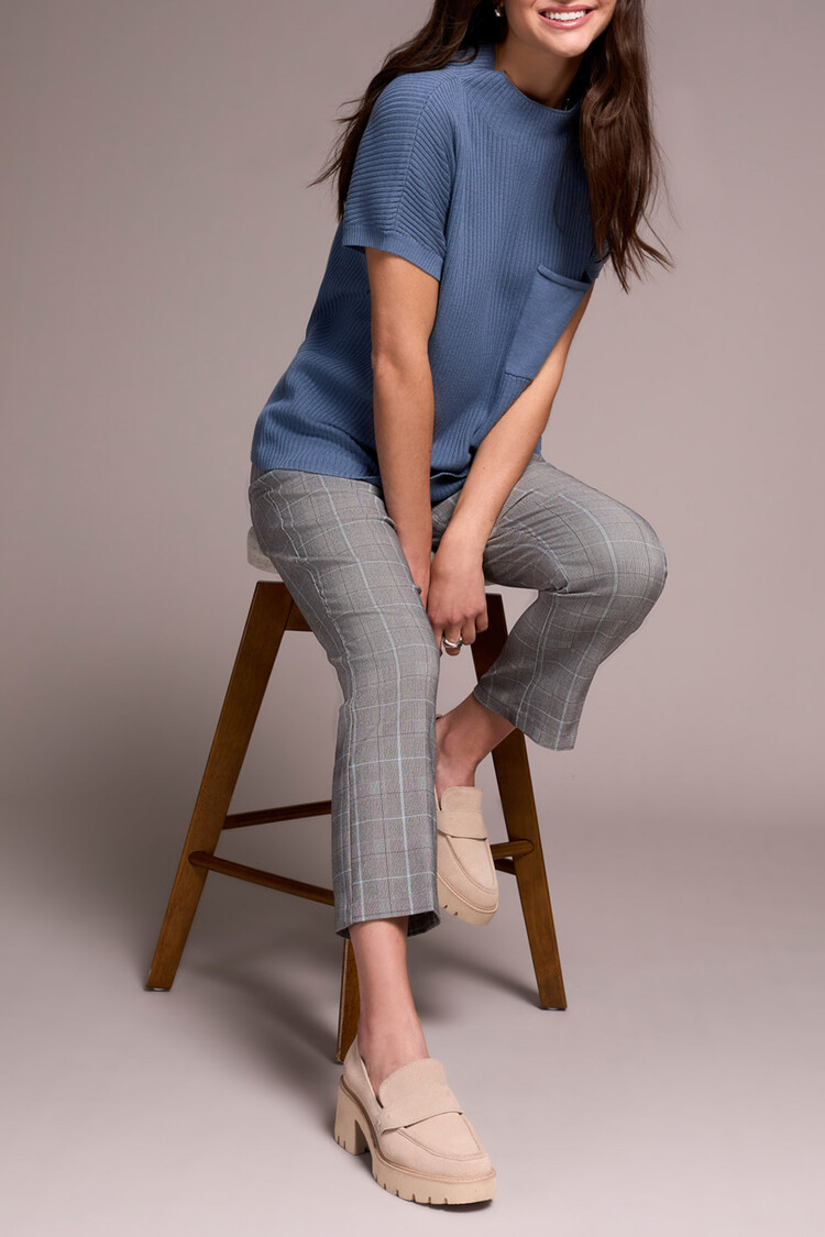 Tribal Tribal S/S Dolman Sweater W/Pockets 2277O