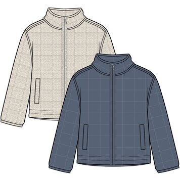 Tribal Tribal L/S Zip Quilted Jacket 2272O