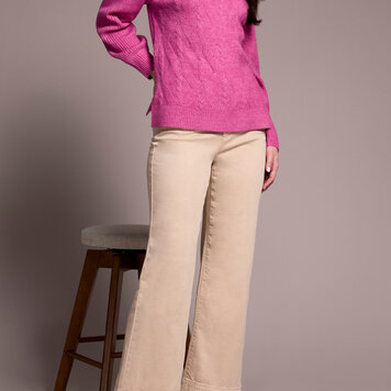 Tribal Tribal L/S Mock Neck Sweater 2322O