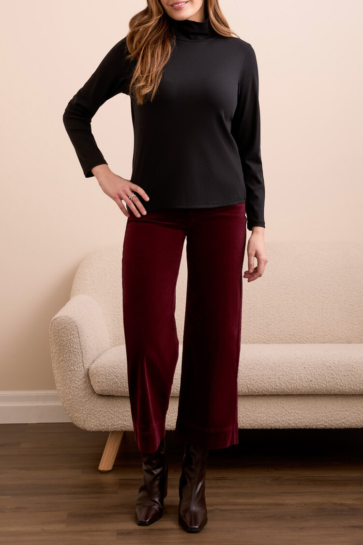 Tribal Tribal L/S Turtle Neck Top 2283O